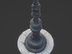 vintage street lamp 3D Model
