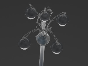 vintage street lamp 3D Model