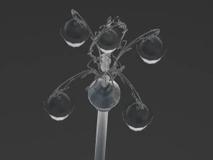 vintage street lamp 3D Model