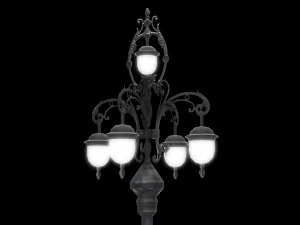 vintage street lamp 3D Model