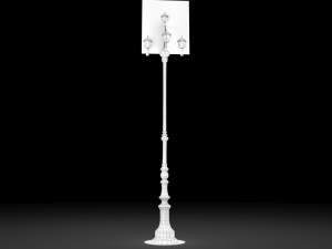 vintage street lamp 3D Model