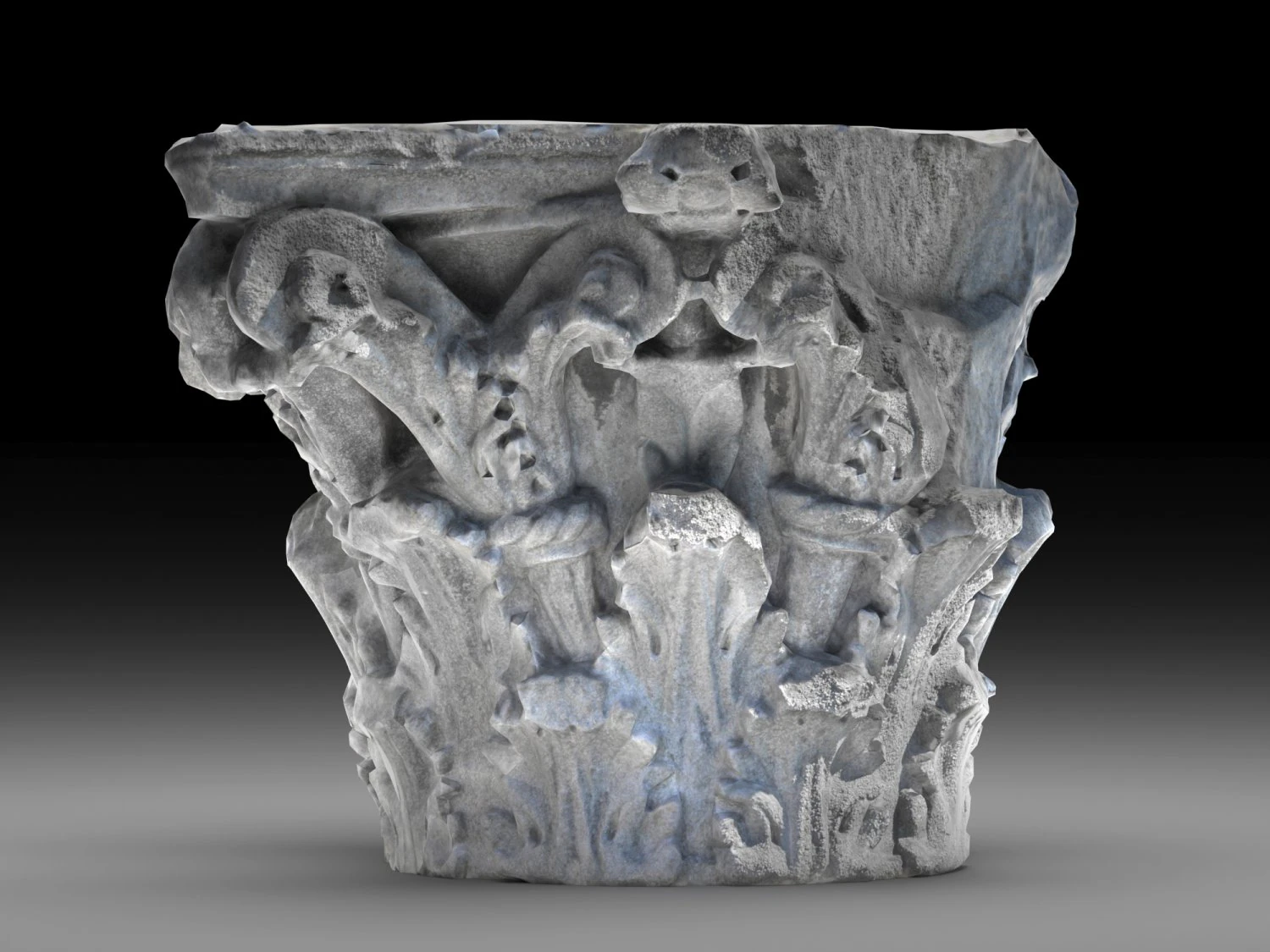 roman corinthian capital 3D Model .c4d .max .obj .3ds .fbx .stl .blend 
