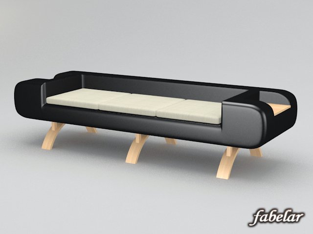 sofa 04 Model 3D .c4d .max .obj .3ds .fbx .stl .blend 