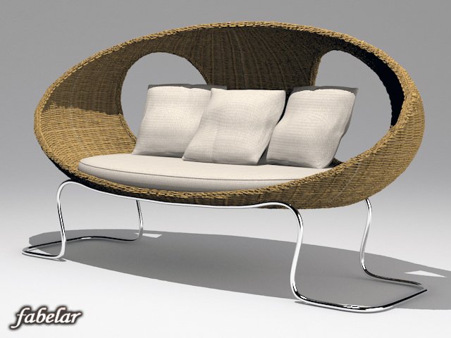 sofa 08 3D Модель .c4d .max .obj .3ds .fbx .stl .blend 