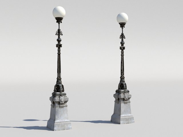 street lamp Modello 3D .c4d .max .obj .3ds .fbx .stl .blend 