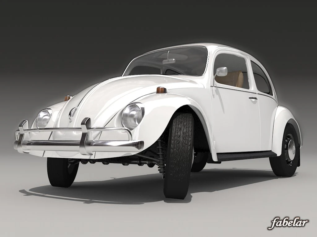 volkswagen escarabajo 1300 1963 Modelo 3D .c4d .max .obj .3ds .fbx .stl .blend 