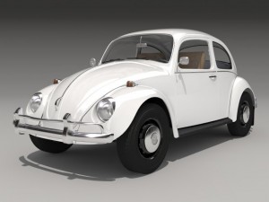 volkswagen beetle 1300 1963 3D-Modell