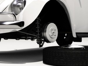 volkswagen beetle 1300 1963 3D-Modell