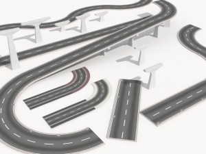 road collection 1 3D Model