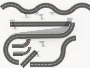 road collection 1 3D Model