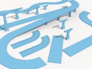 road collection 1 3D Model