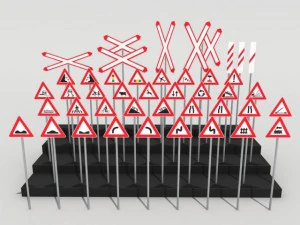 road signs 1 3D Model