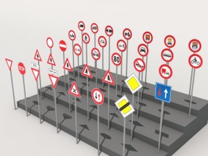 road signs 2 Modelo 3D