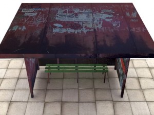 bus shelter 3D Модель