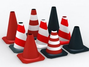 street cones 3D मॉडल