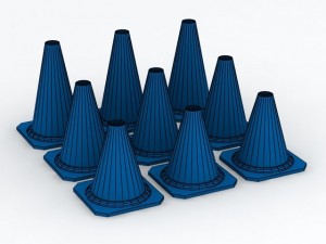 street cones 3D मॉडल