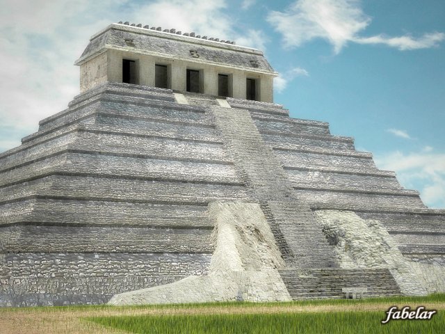 temple of inscriptions Modello 3D .c4d .max .obj .3ds .fbx .stl .blend 