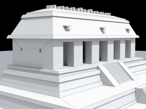 temple of inscriptions Modello 3D