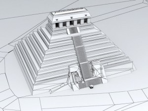 temple of inscriptions Modello 3D
