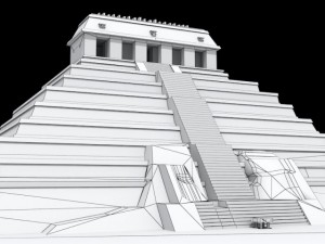 temple of inscriptions Modello 3D