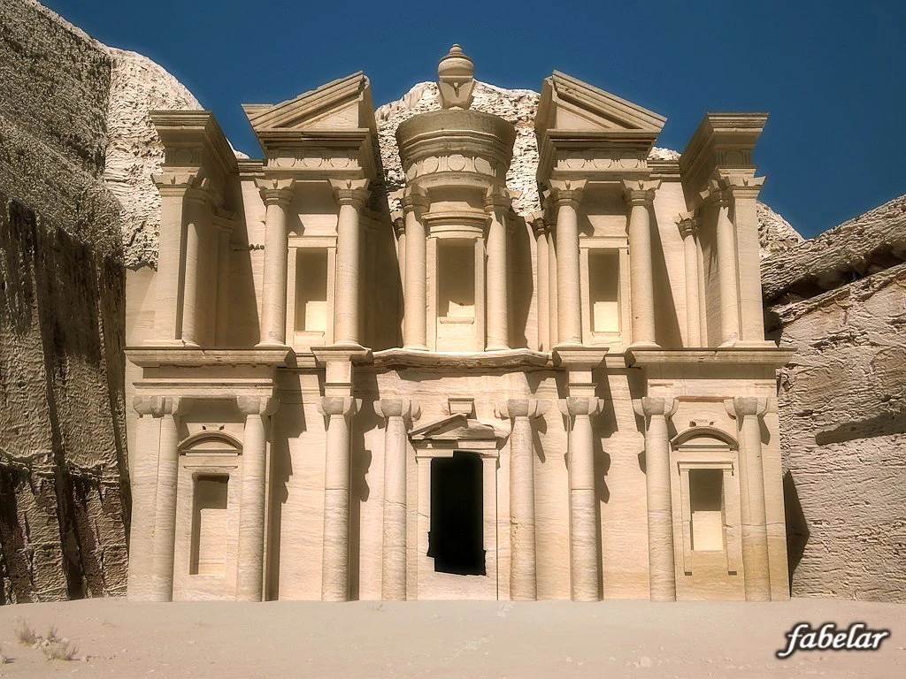 petra el deir 3D Model .c4d .max .obj .3ds .fbx .stl .blend