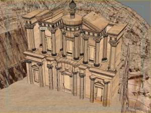petra el deir 3D-Modell