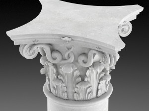corinthian column 1 3D Model