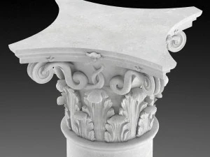 corinthian column 1 3D Model