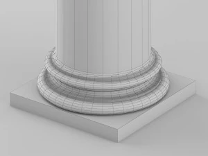 corinthian column 1 3D Model