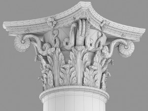 corinthian column 1 3D Model