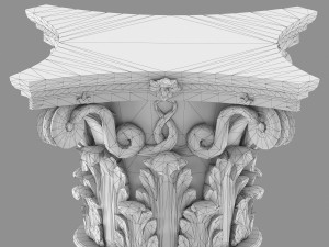 corinthian column 1 3D Model
