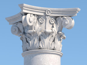 corinthian column 2 3D Model