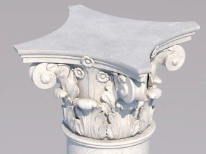 corinthian column 2 3D Model