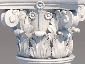 corinthian column 2 3D Model