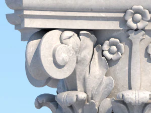 corinthian column 2 3D Model