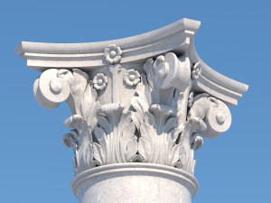 corinthian column 2 3D Model