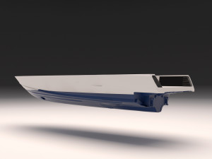 yacht hull clean and ruined 3D Model