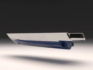lambung kapal pesiar bersih dan hancur Model 3D