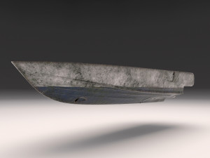 yacht hull clean and ruined 3D Model