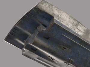 yacht hull clean and ruined 3D Model
