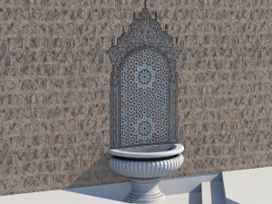 fountain 5 game-ready 3D Model