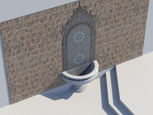 fountain 5 game-ready 3D Model