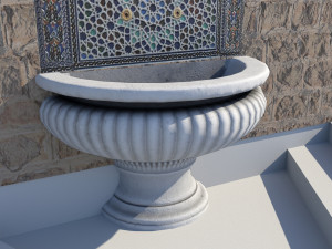 fountain 5 game-ready 3D Model