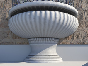 fountain 5 game-ready 3D Model