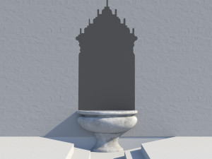fountain 5 game-ready 3D Model