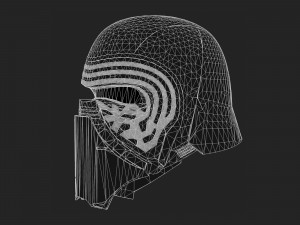 kylo ren mask Modello 3D