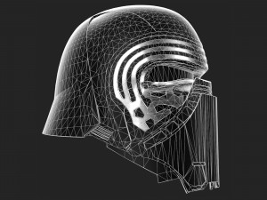 kylo ren mask Modello 3D