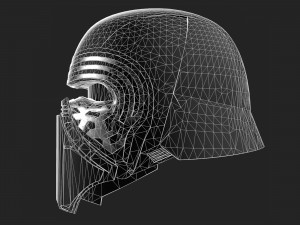 kylo ren mask Modello 3D