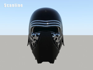 kylo ren mask Modello 3D