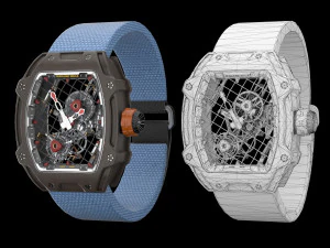 richard mille nadal rm 27-04 lowpoly 3D Model
